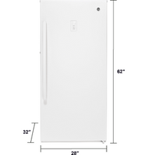 Load image into Gallery viewer, Brand New GE 14.1 Cu. Ft. Frost-Free Garage Ready Upright Freezer - FUF14SMRWW