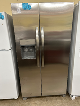 Load image into Gallery viewer, Frigidaire 25.6 cu ft Stainless Side by Side Refrigerator - 7256