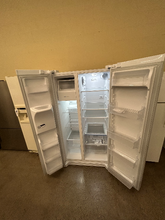 Load image into Gallery viewer, Frigidaire 25.6 cu ft White Side by Side Refrigerator - 7255