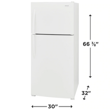 Load image into Gallery viewer, Brand New Frigidaire 20.0 Cu. Ft. White Top Freezer Refrigerator - FFHT2022AW