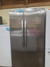 Load image into Gallery viewer, Frigidaire 26.0 cu ft Stainless Steel Side by Side Refrigerator - 7704