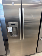 Load image into Gallery viewer, (T08730) GE Stainless Side by Side Refrigerator - 8730