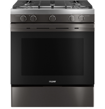 Load image into Gallery viewer, Brand New Haier Black Stainless Gas Stove - QGSS740BNTS
