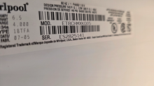 Load image into Gallery viewer, (T08470) Whirlpool Refrigerator - 8470