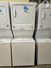 Load image into Gallery viewer, GE 3.8 Cu. Ft. Washer and 5.9 Cu. Ft. Gas Dryer Laundry Center - 7293