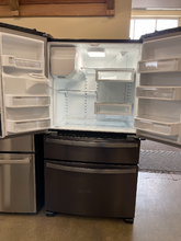 Load image into Gallery viewer, Whirlpool - 24.5 Cu. Ft. Black Stainless 4-Door French Door Refrigerator - 6097