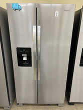 Load image into Gallery viewer, Whirlpool - 24.6 Cu. Ft. Stainless Side-by-Side Refrigerator - 6085