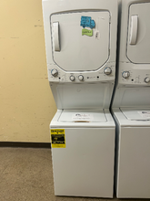 Load image into Gallery viewer, GE 2.3 Cu. Ft. Washer and 4.4 Cu. Ft. Electric Dryer Laundry Center - 7295