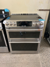 Load image into Gallery viewer, GE Cafe Slide-In Double Electric Stove - 6878