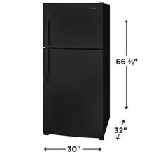 Load image into Gallery viewer, Brand New Frigidaire 20.0 Cu. Ft. Black Top Freezer Refrigerator - FFHT2022AB