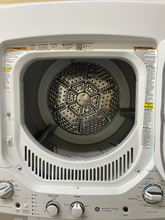 Load image into Gallery viewer, GE 2.3 Cu. Ft. Washer and 4.4 Cu. Ft. Electric Dryer Laundry Center - 7295