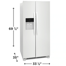 Load image into Gallery viewer, Brand New Frigidaire 22.3 Cu. Ft. Side by Side Refrigerator - FRSS2323AW