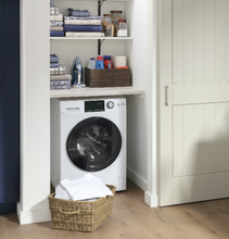 Load image into Gallery viewer, Brand New GE 24 in All in One Washer and Electric Dryer Set - GFQ14ESSNWW