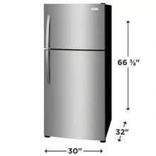 Load image into Gallery viewer, Brand New Frigidaire 20.0 Cu. Ft. Stainless Top Freezer Refrigerator - FFHT2022AS