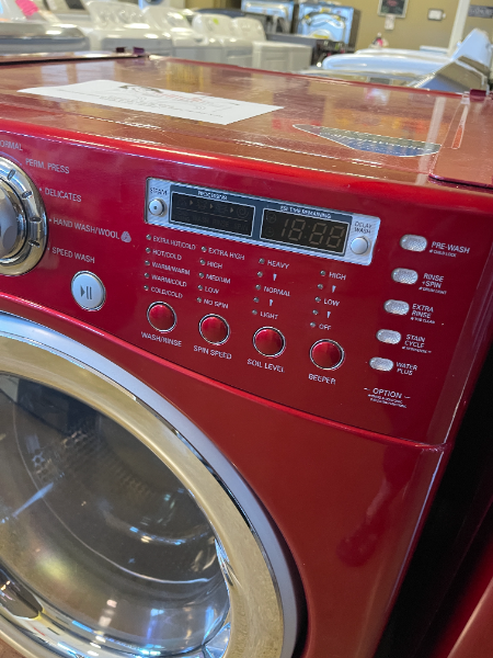 LG Red Front Load Washer and Gas Dryer Set - 5192 - 5084