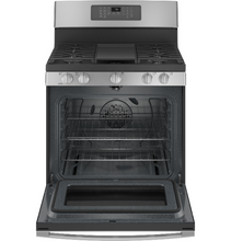 Load image into Gallery viewer, Brand New GE Stainless Convection & Air Fry Gas Stove - JGB735SPSS