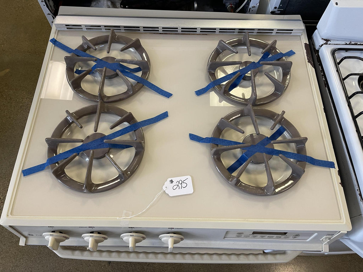 GE Bisque Slidein Gas Stove 3352 Shorties Appliances And More, LLC