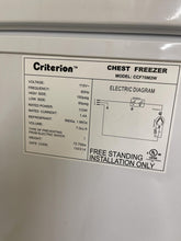 Load image into Gallery viewer, Criterion 7 cu ft. Chest Freezer - 0044