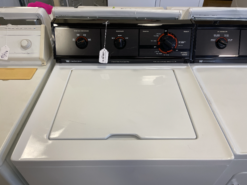 White westinghouse online stacked washer dryer