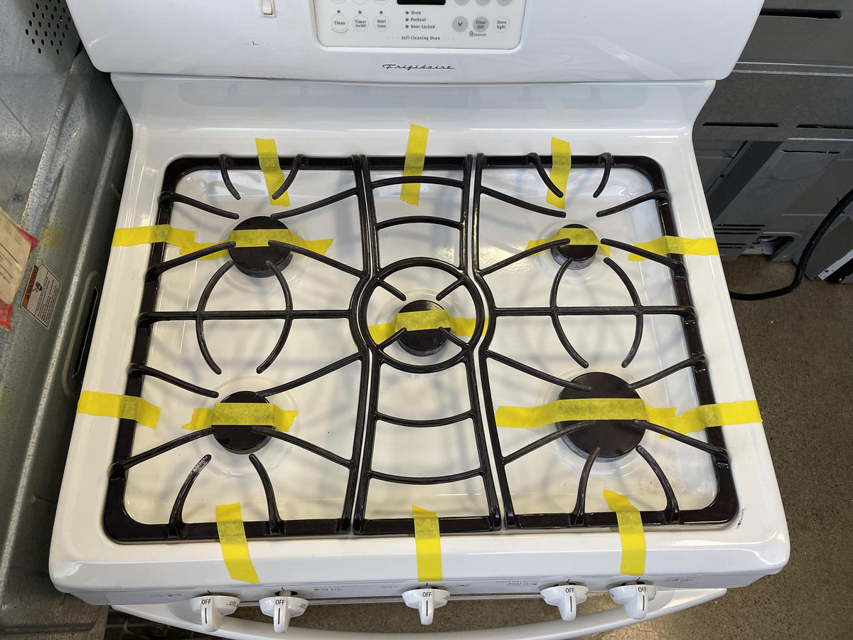 Frigidaire Bisque Gas Stove 6491 Shorties Appliances And More, LLC