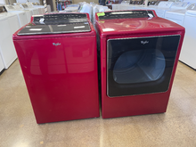 Load image into Gallery viewer, Whirlpool Red Washer and Electric Dryer Set 3792 - 3793
