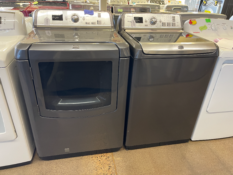 Maytag Gray Washer and Gas Dryer Set - 5342 - 5310