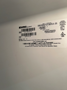 Kenmore Black Side By Side Refrigerator - 6612