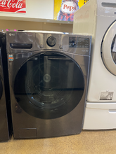 Load image into Gallery viewer, LG 4.5 cu ft Black Front Load Washer - 4471
