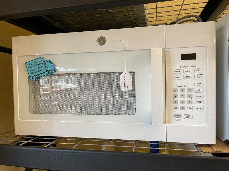 GE 1.6 cu ft White Microwave - 3857