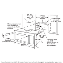 Load image into Gallery viewer, Brand New GE 1.6 CU. FT. OTR MICROWAVE OVEN - JVM3160DFBB
