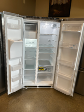 Load image into Gallery viewer, Frigidaire 25.6 cu ft Stainless Side by Side Refrigerator - 7213
