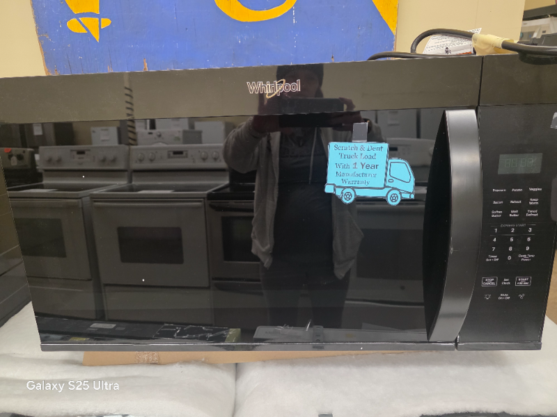 Whirlpool Black Over the Range Microwave - 7607