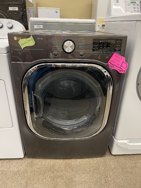 LG 7.4 cu ft Black Electric Dryer 4458
