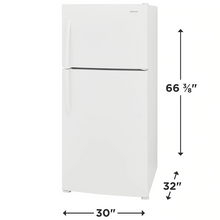 Load image into Gallery viewer, Brand New Frigidaire 20.0 Cu. Ft. White Top Freezer Refrigerator - FFHT2022AW
