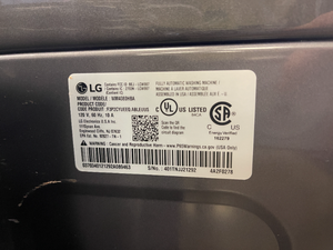 LG 4.5 cu ft Black Front Load Washer - 4471