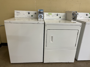 Whirlpool Coin Op. Washer and Electric Dryer Set - 5052 - 5049