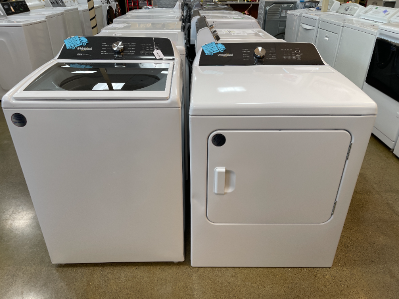 Whirlpool 4.8 cu ft Washer and 7 cu ft Electric Dryer Set - 6053 - 6056