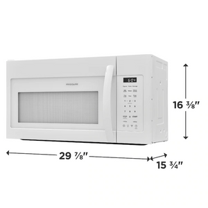 Brand New Frigidaire 1.8 Cu. Ft. White OTR Microwave - FMOS1846BW