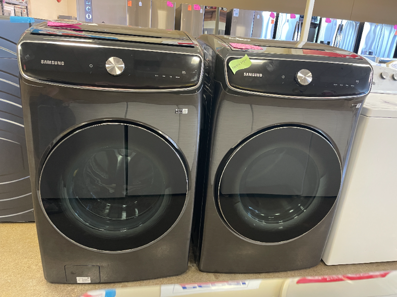 Samsung Black Washer and Electric Dryer Set - 4475 - 4481