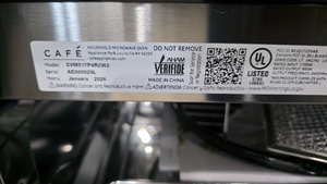 T08404) GE Cafe 1.7 cu ft Convection Over the Range Microwave