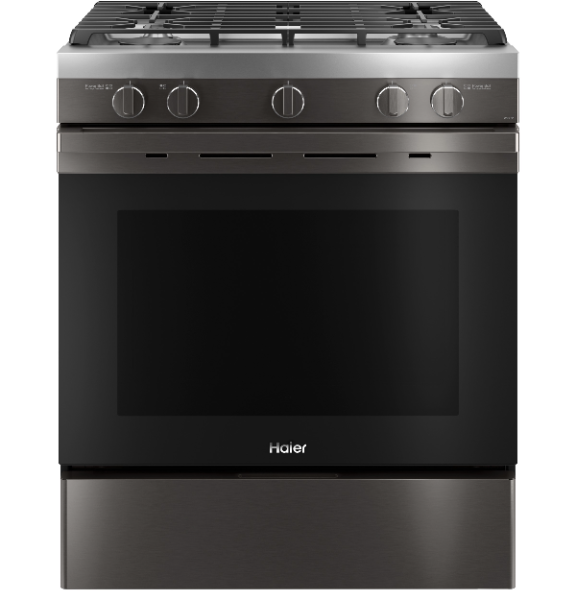 Brand New Haier Black Stainless Gas Stove - QGSS740BNTS