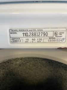 Kenmore Washer and Gas Dryer Set - 5273 - 5409