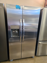 Load image into Gallery viewer, Frigidaire 25.6 cu ft Stainless Side by Side Refrigerator - 7219
