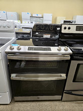 Load image into Gallery viewer, GE - 6.6 Cu. Ft. Slide-In Stainless Double Oven Electric Stove - 5944
