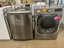 Load image into Gallery viewer, LG Top Load Washer &amp; Electric Dryer Set - 7111 - 4464
