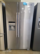 Load image into Gallery viewer, Maytag 24.5 cu ft Stainless Steel Side by Side Refrigerator - 7629
