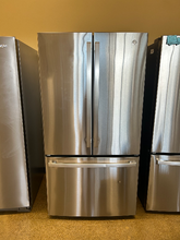Load image into Gallery viewer, GE 27.0 cu ft Stainless Steel French Door Refrigerator - 7331
