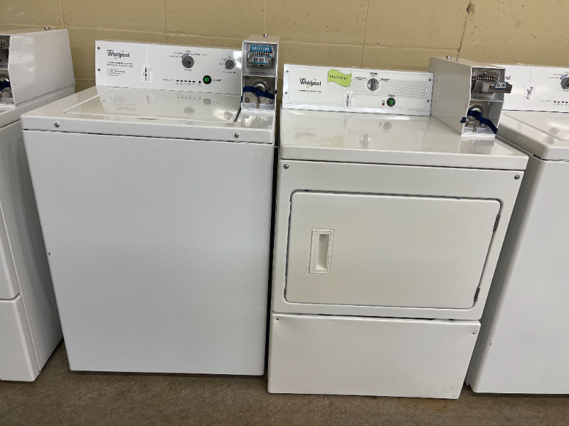 Whirlpool Coin Op Washer and Electric Dryer Set - 5042 -5045