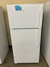 Load image into Gallery viewer, GE 15.6 Cu. Ft. White Top-Freezer Refrigerator - 7318
