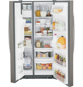 Brand New GE 23.0 Cu. Ft. Side-By-Side Refrigerator - GSS23GMPES